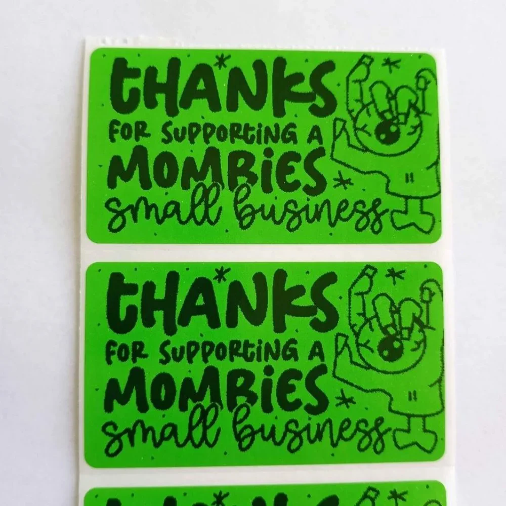 💙100 Halloween Mom Bus.- Shipping Labels Thermal Packaging Stickers 2.25